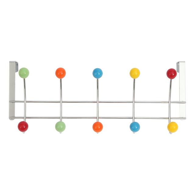 TEMU 1pc Over The Door Hook, Door Hanging Colorful Bead Hook, Cute Hanging Storage Rack Hook, Household Multipurpose Rack Hook For Coat Hat Bag Key
