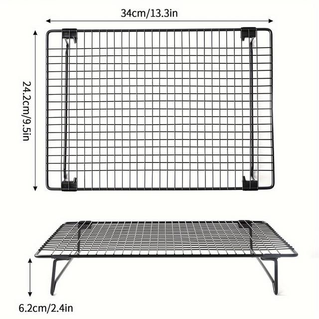 TEMU . Premium Gusseisen Brotkühlregal - Antihaft, Lebensmittelechtes Netztablett zum Backen & Kochen, Ideal für Gebäck, Kekse - Unverzichtbares Küchenwerkzeug für Hausbäcker