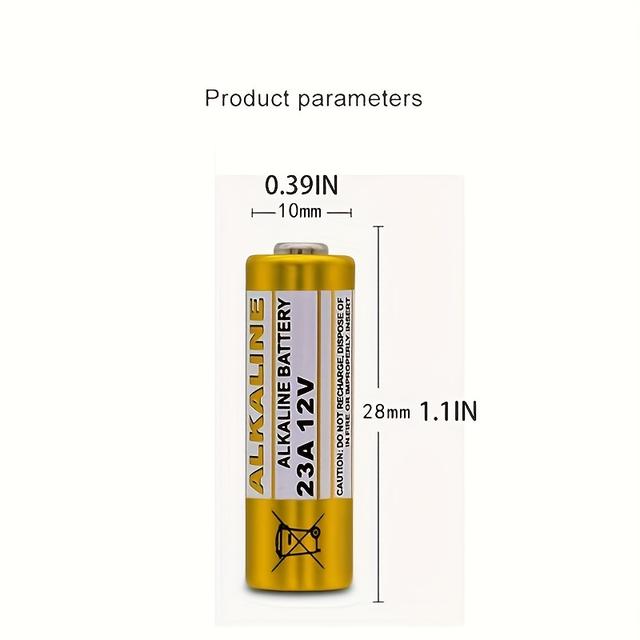 TEMU 5pcs Per Pack Of 12v 23a Batteries, Small 12-volt Batteries L1028