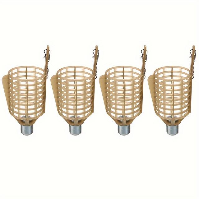 TEMU 2/4pcs Fishing Baiting Weighted Iron Head For Feeding