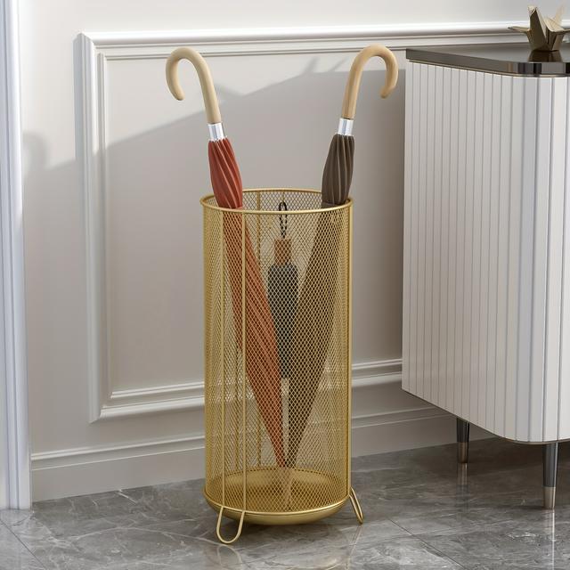 TEMU Soporte de Paraguas de Hierro de Lujo para Hogar, Hoteles y Comerciales, Portaparaguas en la Entrada