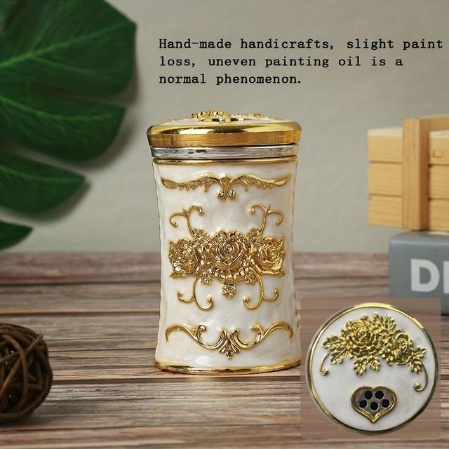 TEMU European Style Toothpick Tube, Toothpick Box, Household Living Room, Dining Room, Rotatable Toothpick Bucket