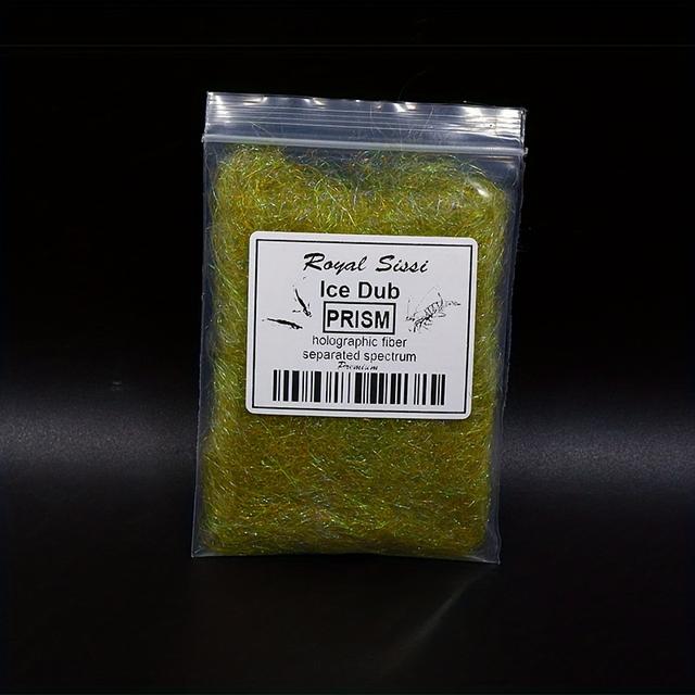 TEMU 1袋【高品質】Royal Sissi カラフル ソフトフ ラッシュファイバーアイスダブ シミュレーションニンフボディフライタイイング素材 釣りアクセサリー