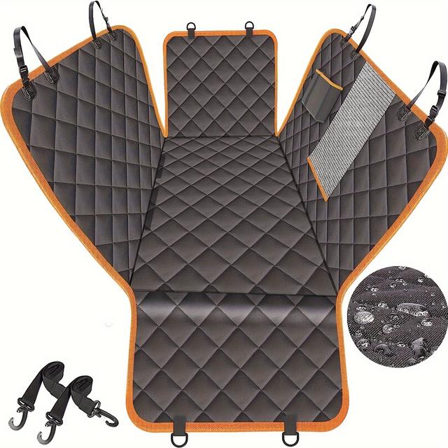 TEMU Protège-Siège de pour Chien Adapté aux Sièges Arrière des Voitures/Camions/SUV, Hamac avec Fenêtre en et Latéral, Protecteur de Siège Auto aux Éraflures