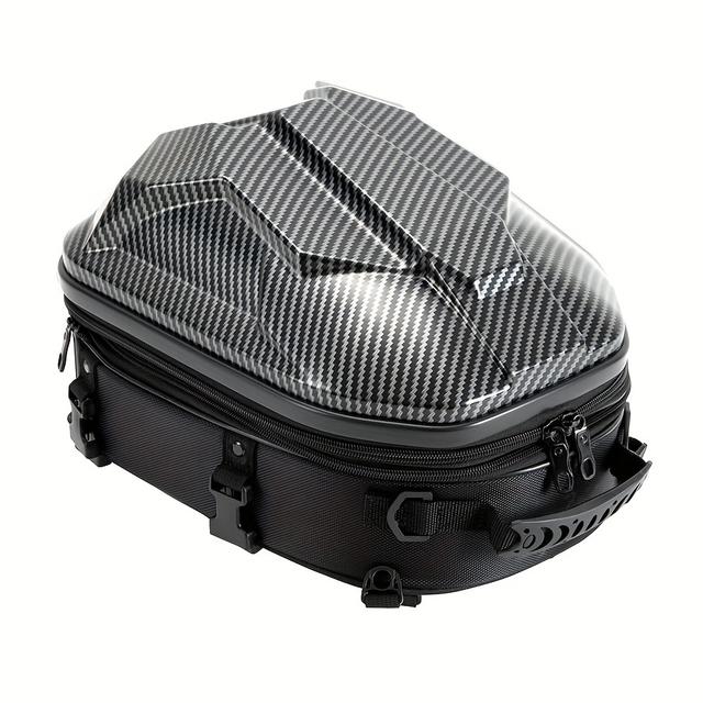 TEMU 탄소 섬유 컬러 오토바이 여행 방수 하드 쉘 테일 박스|방수가방