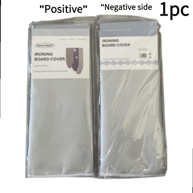 TEMU Gray Heat-resistant Fabric Sponge Lined Double Drawstring Ironing Board Cover, Suitable For Indoor Countertops And Clothing Ironing