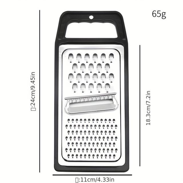 TEMU 1pc, Stainless Steel, Cheese Grater, Vegetable & Carrot Slicer, Durable Kitchen Tool For Cheese & Vegetables