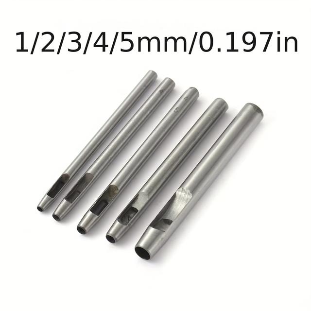 TEMU Belt Hole Punch, Professional Belt Punch Tool, Leather Hole Punch Set, Round Eyelet Punch Set