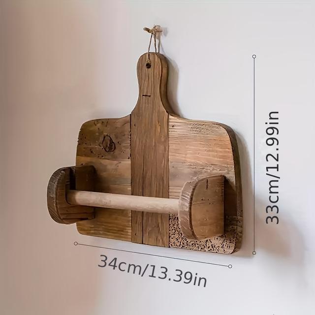 TEMU Portarrollos de Papel Higiénico Decorativo , Soporte para Toallas de Cocina, Organizador de Tablas de Cortar para Mesa y Colgador de Paños de Cocina