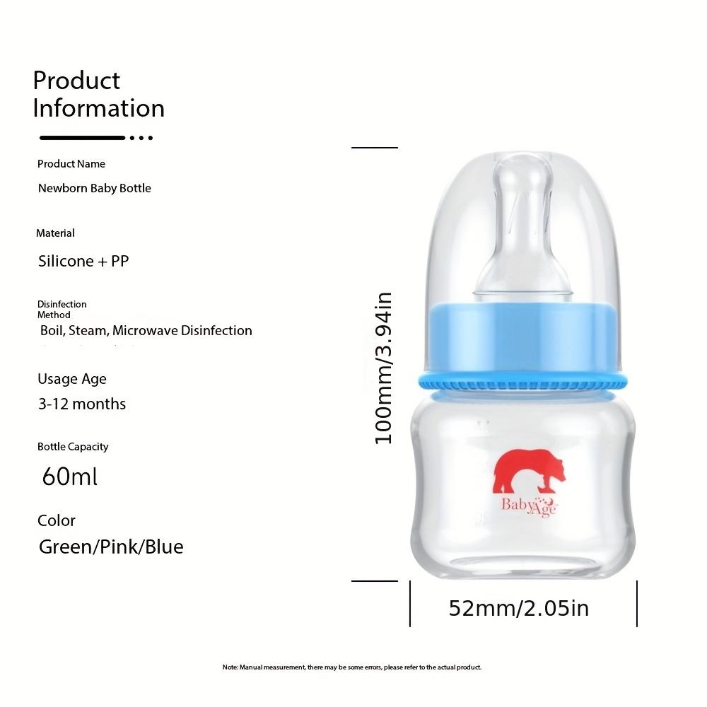 TEMU Cross-border 60ml Newborn Baby Bottle With For Feeding Milk Or Water