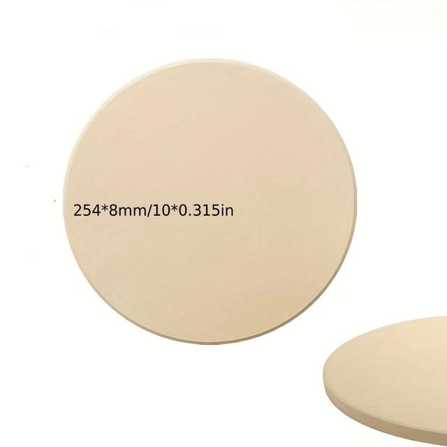 TEMU 10-inch Round Pizza Stone, Cordierite Baking Tray, Perfect For Baking Pizzas On The Grill, Ideal For Different Sizes Of Pizzas And Loaves