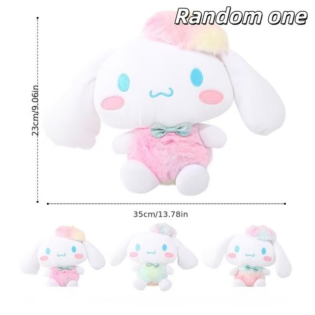 TEMU 1pc Miniso Cinnamon Dog Series - Aurora Tie-dye Big Eared Dog, A Cute And Soft Plush Toy, Perfect As A Valentine's Day, Easter Gift, Or Birthday Present For Children