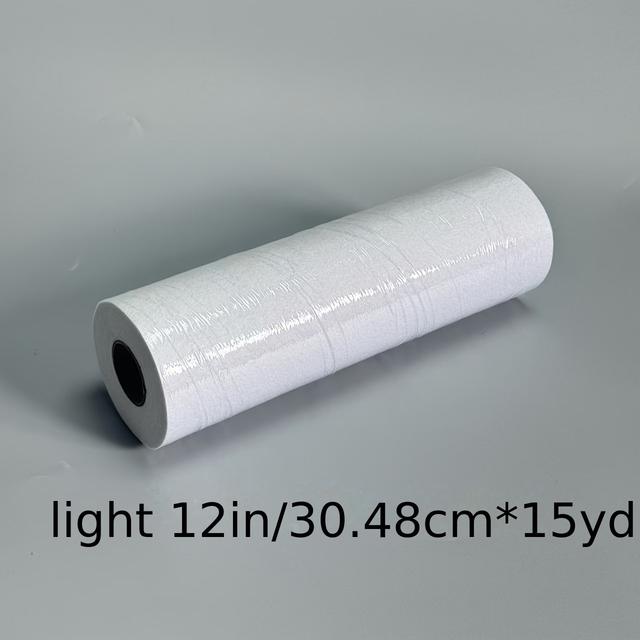 TEMU 1 Roll Of Easy-to-use Iron-on Fusible Interfacing Fabric, Measuring 30.48 Cm .72 Meters, Made Of Lightweight Polyester In - Ideal For Crafts, Sewing Tasks, And Home Decoration, Sewing Materials.