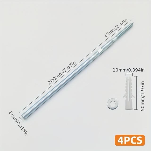 TEMU Soporte de estante para pared - Estante de almacenamiento de metal y plástico resistente ajustable, diseño que para la organización , fácil instalación para libros, decoración, electrónica