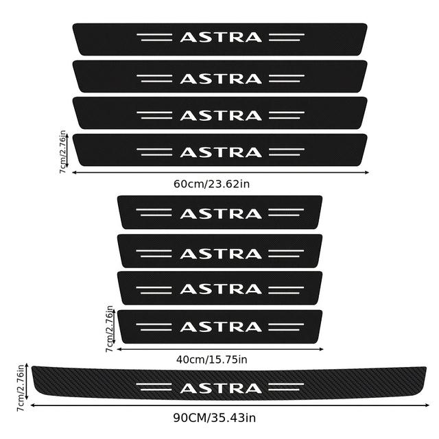 TEMU 9pcs Car Door Sill Protectors Pu Leather Heavy-duty Suitable For All Vehicle Thresholds, Easy Installation, Anti-slip Floor Protection Trim For Suvs, Trucks, Sedans,