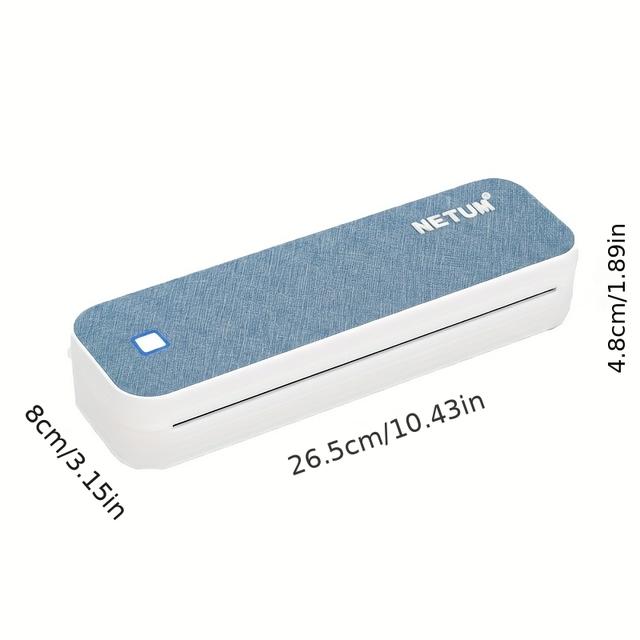 TEMU Netum A4 Portable Thermal Printer Suitable For Computer, Smartphone, Tablet - Thermal Printers With Thermal Paper, Compact Mobile Printer For -the- Receipts, Invoices, Reports & Documents