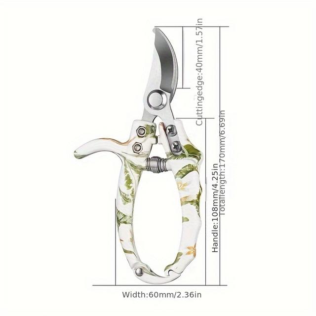 TEMU Garten- Gartenscheren | Gartenschere | Zimmerepflanzenschere | Astschneidewerkzeuge | Manuelle Gartenschere | Kraftsparende Schere