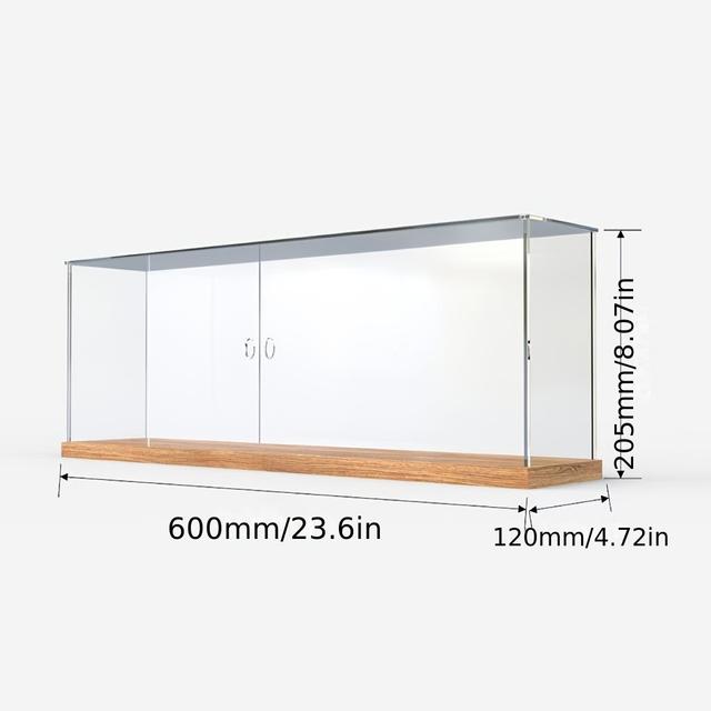 TEMU Caixa de Exibição em Acrílico para Blind Boxes, Prateleira de Armazenamento para Figuras e Bonecas, Armário Transparente à de Pó para Modelos de Blind Box