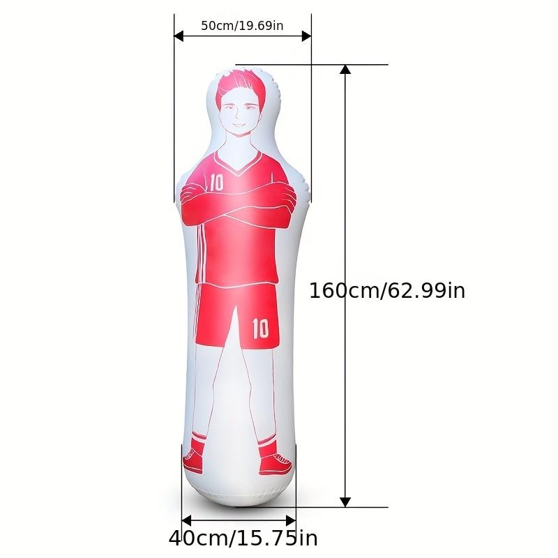 TEMU 160cm Adult Inflatable Football Training Goal Keeper Solo Tumblerair Dummy Tool Pvc Inflatable Wall Kick Defender