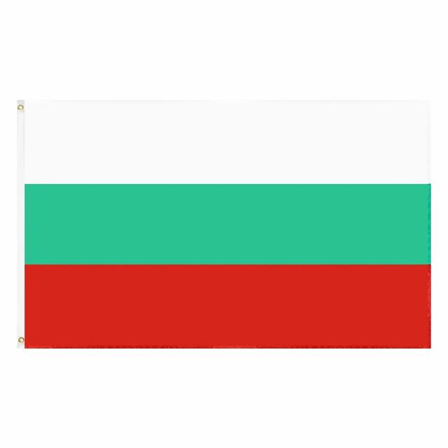 TEMU 1pc, Bg Bgr Bulgaria Flag 90x150cm/3x5ft, Patio Decor, Home Decor, Room Decor, Garden Lawn Decor, Polyester Europe Eu White Bulgarian National Flags For Decoration