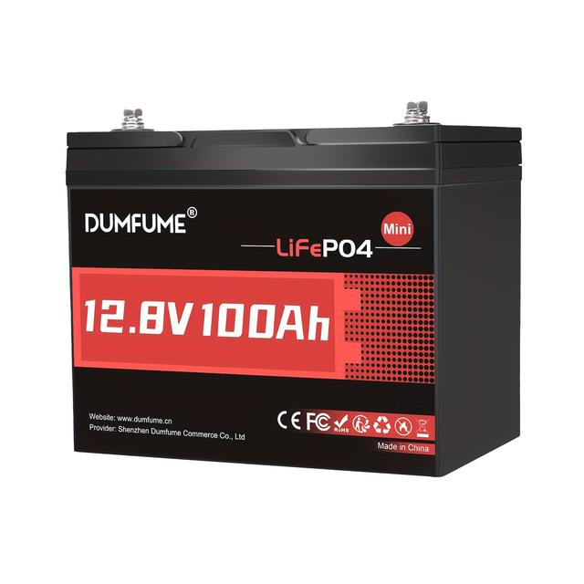 TEMU 12v 100ah/100ah Mini Lifepo4 Lithium Battery With 100a Bms, 12v Deep Cycle Marine Battery, 1280wh, Suitable For Rvs, Trucks, Trailers, And Boats