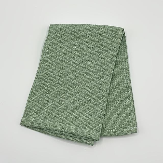 TEMU 100% Baumwolle Waffelstruktur Küchentee Super Saugfähige Handtuch-Set für Trocknen und Reinigen 13.8 x 13.8 Zoll, 5er-Pack