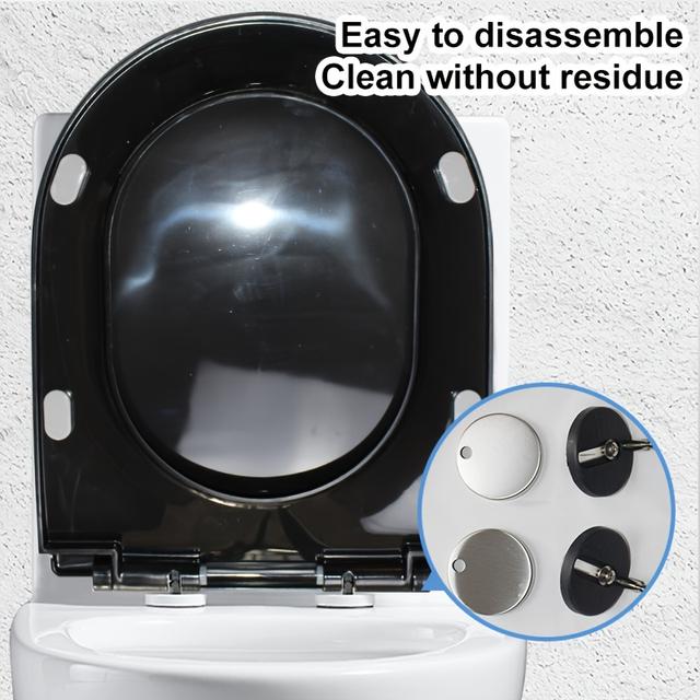 TEMU . Bequemer Toilettensetzbezug mit Höhenverstellung, Universal-Toilettendeckel in verdickter Ausführung für den Heimgebrauch, U-förmiges Toilettensetz-Zubehör