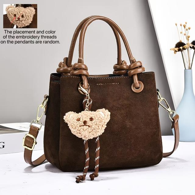 TEMU Bolso Tipo para Mujer - Estilo Vintage de con , y Elegante, Gran Capacidad con Múltiples Compartimentos, para el Trabajo, Compras y Viajes