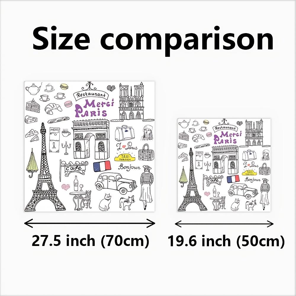 TEMU 1 pieza Bufanda Estilo Francés Eiffel de París Adecuada para - Bandana Versátil, Eiffel Retro, Bufanda y Fácil de Llevar, Lavable a Máquina, Accesorio de París (Regalo)