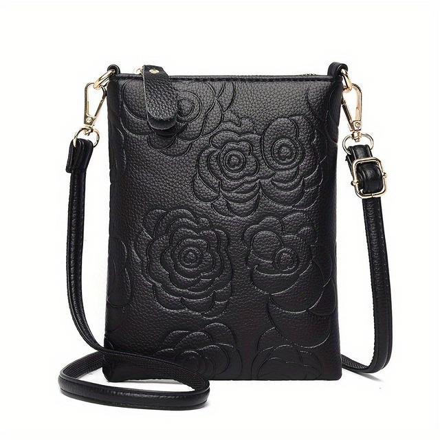 TEMU Lightweight Mini Phone Bag, High-quality Pu Shoulder Bag, Crossbody Bag