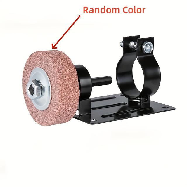 TEMU Bohrer Schärfset, Kompakte Schleifmaschine für Zuhause, Metallschleifer mit Braunem Korundschleifrad, zum Schnellschärfen von Bohrern, Scheren und anderen Haushaltswerkzeugen