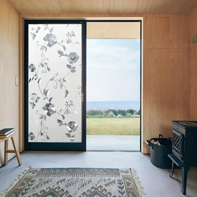 TEMU A Roll Of Pvc Material With Electrostatic And Adhesive Free Frosted Design, And Privacy Resistant, Style