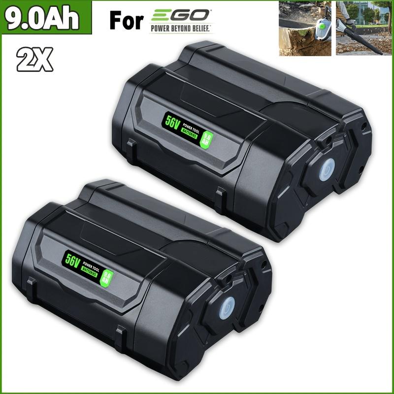 TEMU 2 Pack 9.0ah 50.4v(56vmax) Egl1828 Replacement Battery For Ego 56vmax Battery Ba2800t Ba4200 Ba5600t Ba1400, For Ego Sta1500 St1502lb Cs1604 Lb4800 Lb6504 Lb5804 Ch5500 Ch7000 Power+ Tools0