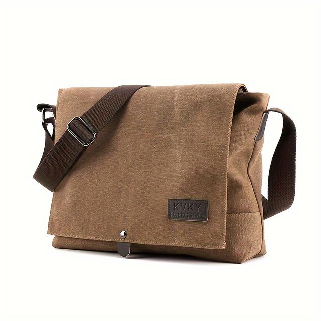 TEMU Fashionable Casual Shoulder Bags, Men's Bags, Simple And Classic Messenger Bags, Textured Shoulder Crossbody Bags Are Essential For Commuting Work, Taking Into Account Outdoor Travel.