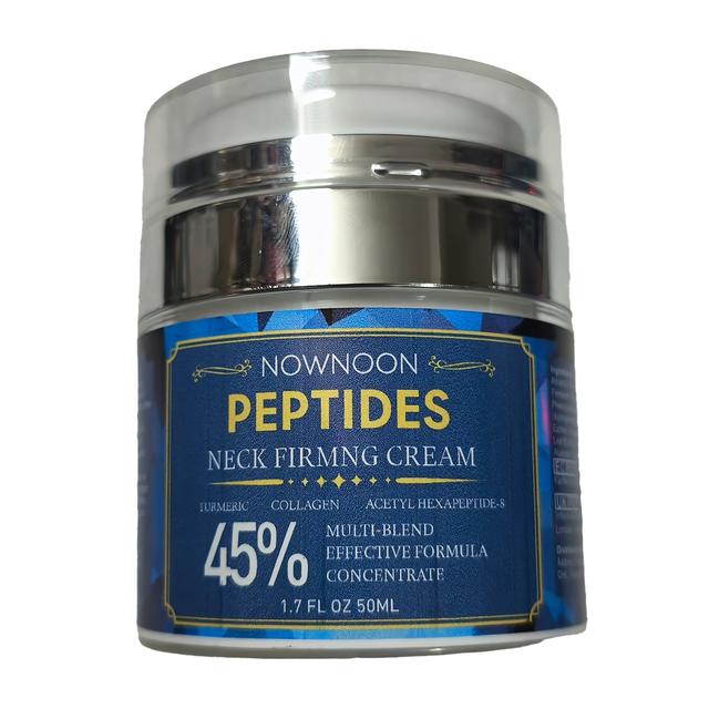 TEMU Neck Firming Cream With Peptides - Facial Moisturizer Containing Acetyl Hexapeptide-8, Collagen, And Hyaluronic Acid - Works Day And Night To Wrinkles - 1.7 Fl.oz