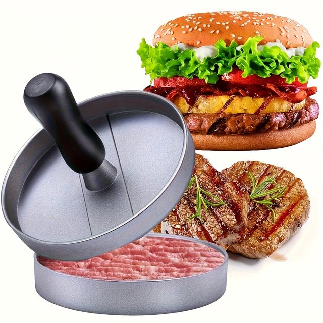 TEMU Bbq Burger Press, Hamburger Press, Meat Patty Maker Mould, Bbq Grill Press For Bbq Burner Stove Utensils Accessories Tools Dishwasher Safe.