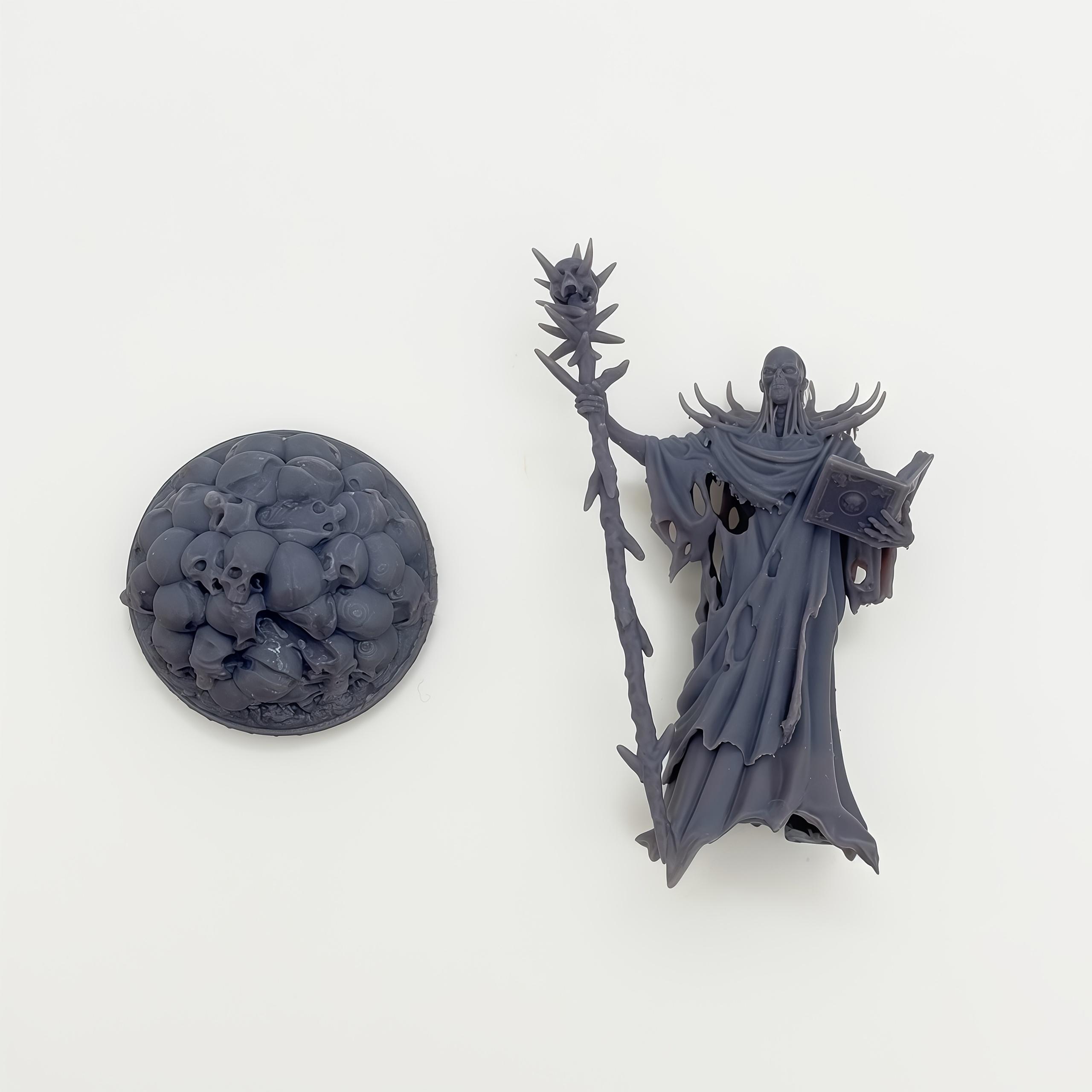 TEMU de Lich/ Impreso en 3D de Resina ABS de Precisión, Pieza de Personaje de /, Estatua Miniatura de Lich de Precisión, Miniatura de para Juegos de Mesa, Pieza de Juego de Mesa de