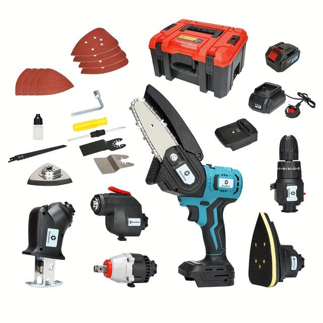 TEMU Cordless Tool Set, Power Tool Combo Kit, Compatible With 21v Battery, 1 Charger