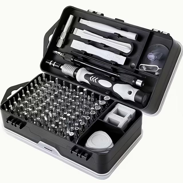 TEMU 3 Types Of 115-in-1 Precision Screwdriver Sets, Material, Anti-corrosion Surface Treatment, Anti-slip Grip, For Computer Phone Repair, Mechanic Tool Set, Suitable For Gifts