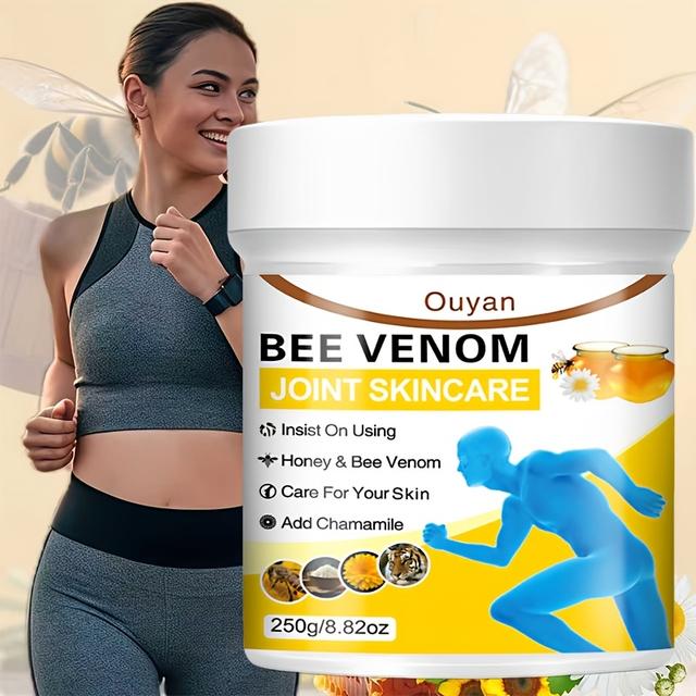 TEMU 250g Krem do Pielęgnacji Skóry z Pszczelim, Premium Krem z Pszczelim - Nawilżający Krem z Miodem, Kurkumą, Aloesem i Witaminą C, Odpowiedni dla Wszystkich Typów Skóry