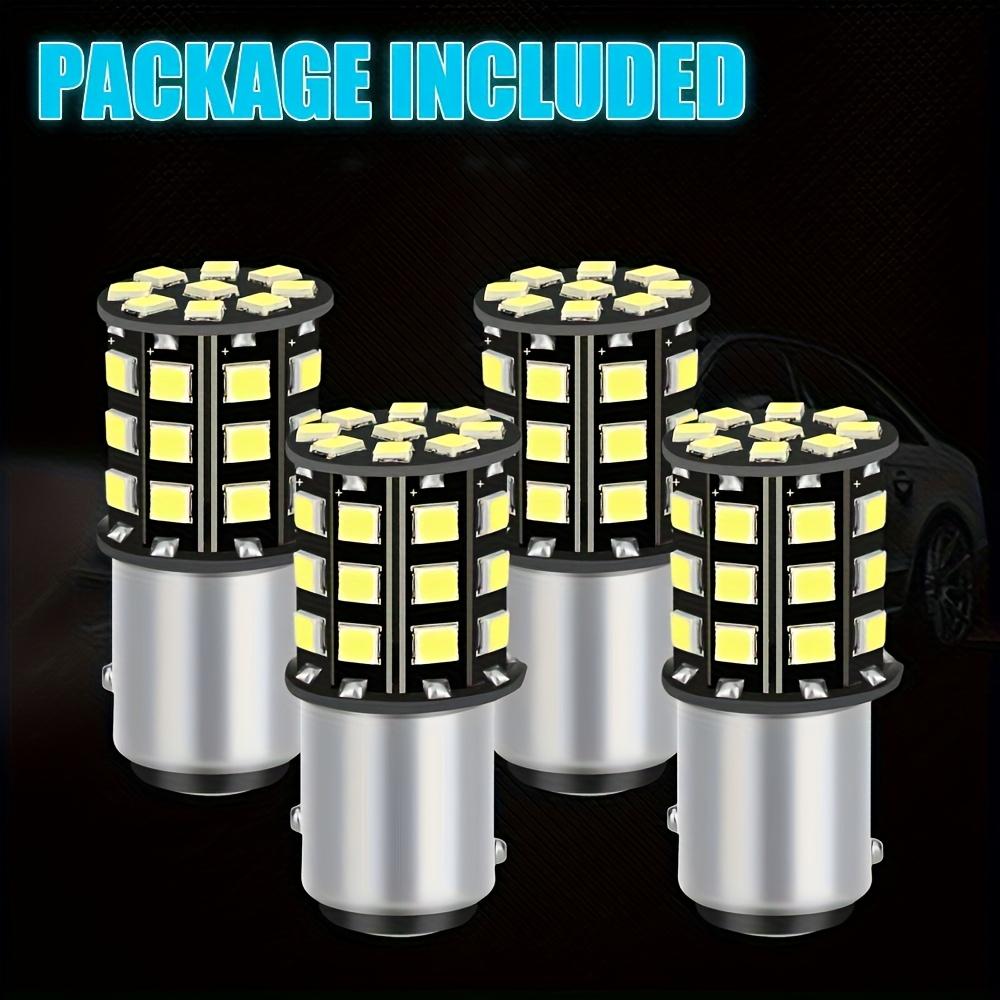 TEMU 4pcs 1157 33-smd White Led Car Light Bulbs For Car, Truck, Pickup, Suv, Ect-