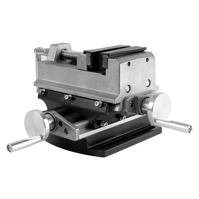 TEMU 밀링 및 드릴 프레스용 복합 슬라이드가 있는 크로스 슬라이딩 비스, 3인치 벤치 비스