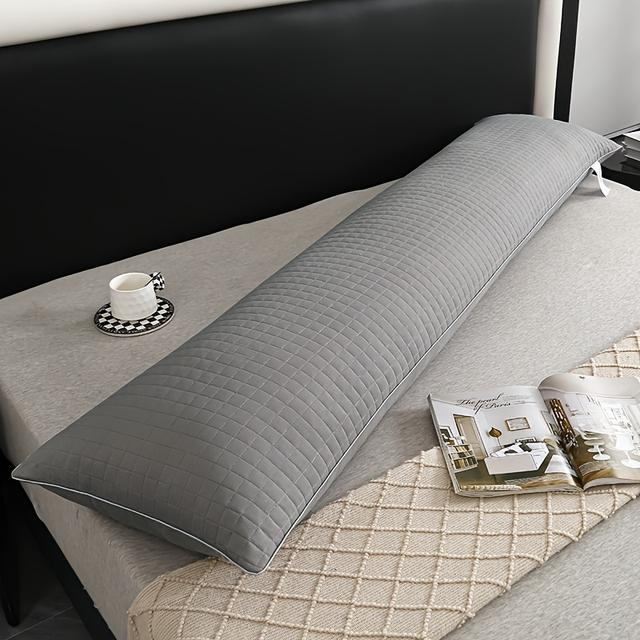 TEMU Corporal Tamanho Queen/King - de Suporte Cervical de Comprimento Estendido para Costas, Pescoço, Lombar, Gravidez - Hipoalergênico, Lavável na Máquina, de Cama Compressível para Adultos, Casais