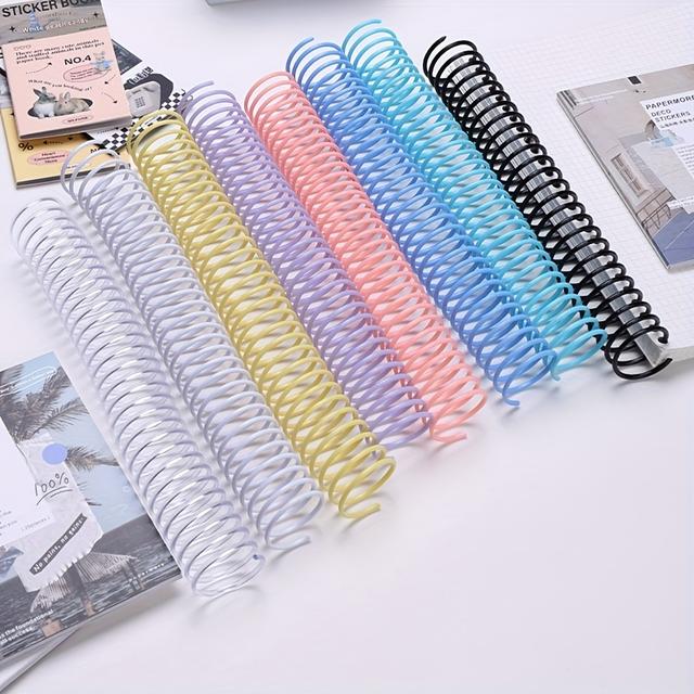 TEMU Juego de 8 de color en tamaños de 16 mm y , disponibles en 8 colores diferentes, se pueden cortar para adaptarlos a cuadernos A4, A5 y B5, ideal para uso en oficina, y organización