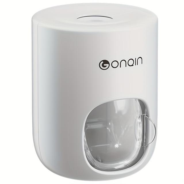 TEMU Wall-mounted Toothpaste Dispenser. Toothpaste Squeezing Device. Automatic Toothpaste Dispenser With A Dust Cover. Bathroom Toothbrush Holder. Bathroom Accessories.