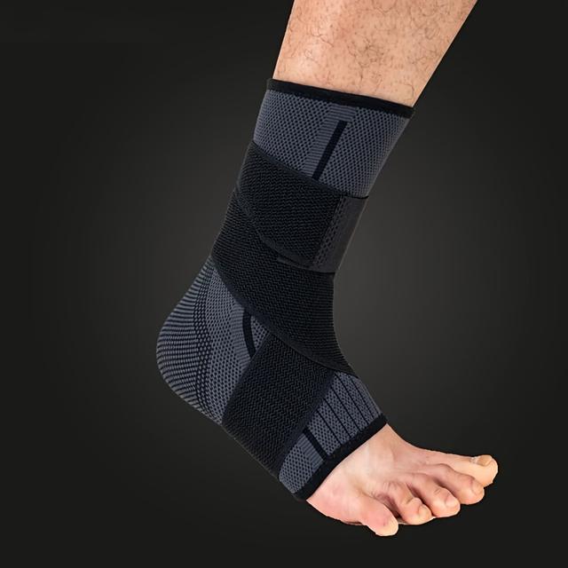 TEMU Male Female Adjustable Compression Ankle Brace, Elastic Ankle Band, Football Gym Ankle Support