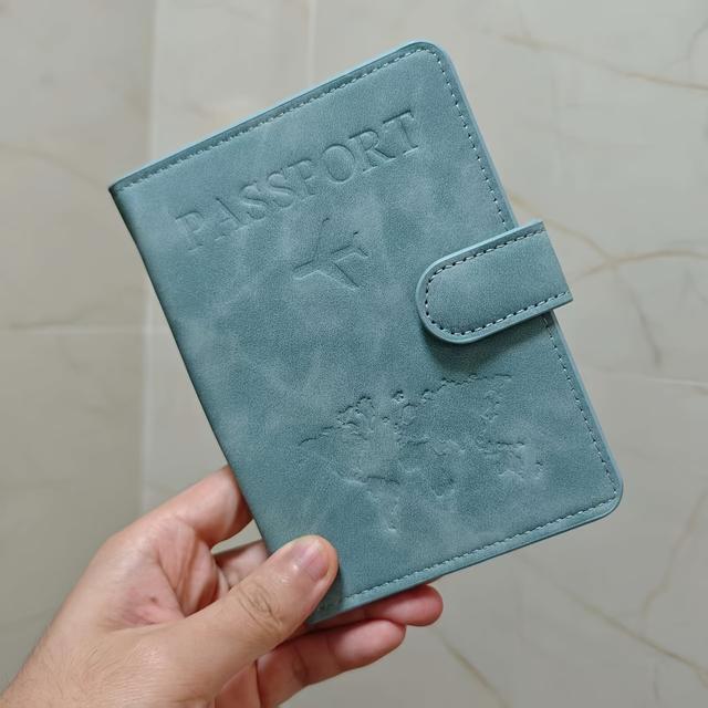 TEMU Women's Id Holder, 's Passport Wallet, Pu Material, Suitable For Family Travel And Business Trips, Gift, Perfect Document Storage