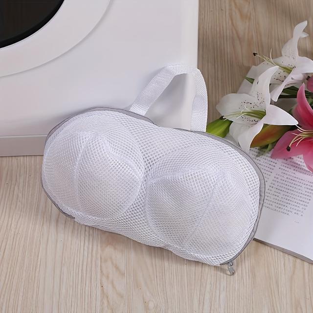TEMU 1 Bra Laundry Bag With Zipper Closure, Suitable For All Cup Sizes - Prevents Tangling And Damage, Laundry Bags