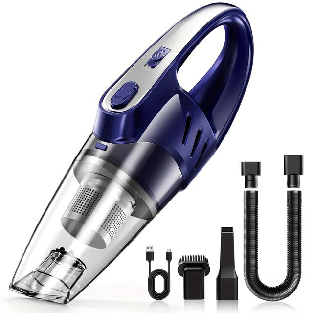 TEMU Cascadevac 6000pa Cordless Car Vacuum Cleaner With 2000mah Large Capacity & Accessories - 6000pa , , Usb Rechargeable, Ergonomic Handle