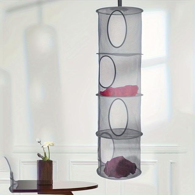 TEMU Three/four-tier Hanging Storage , Closed Underwear Bra Drying Basket
